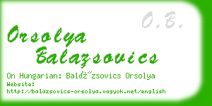 orsolya balazsovics business card